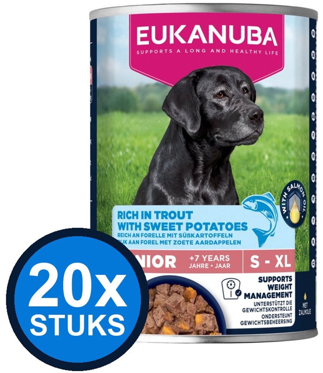 Eukanuba Eukanuba - Life Care Dog Wet Senior Trout & sweet Potato - Hondenvoer Natvoer - 400 g
