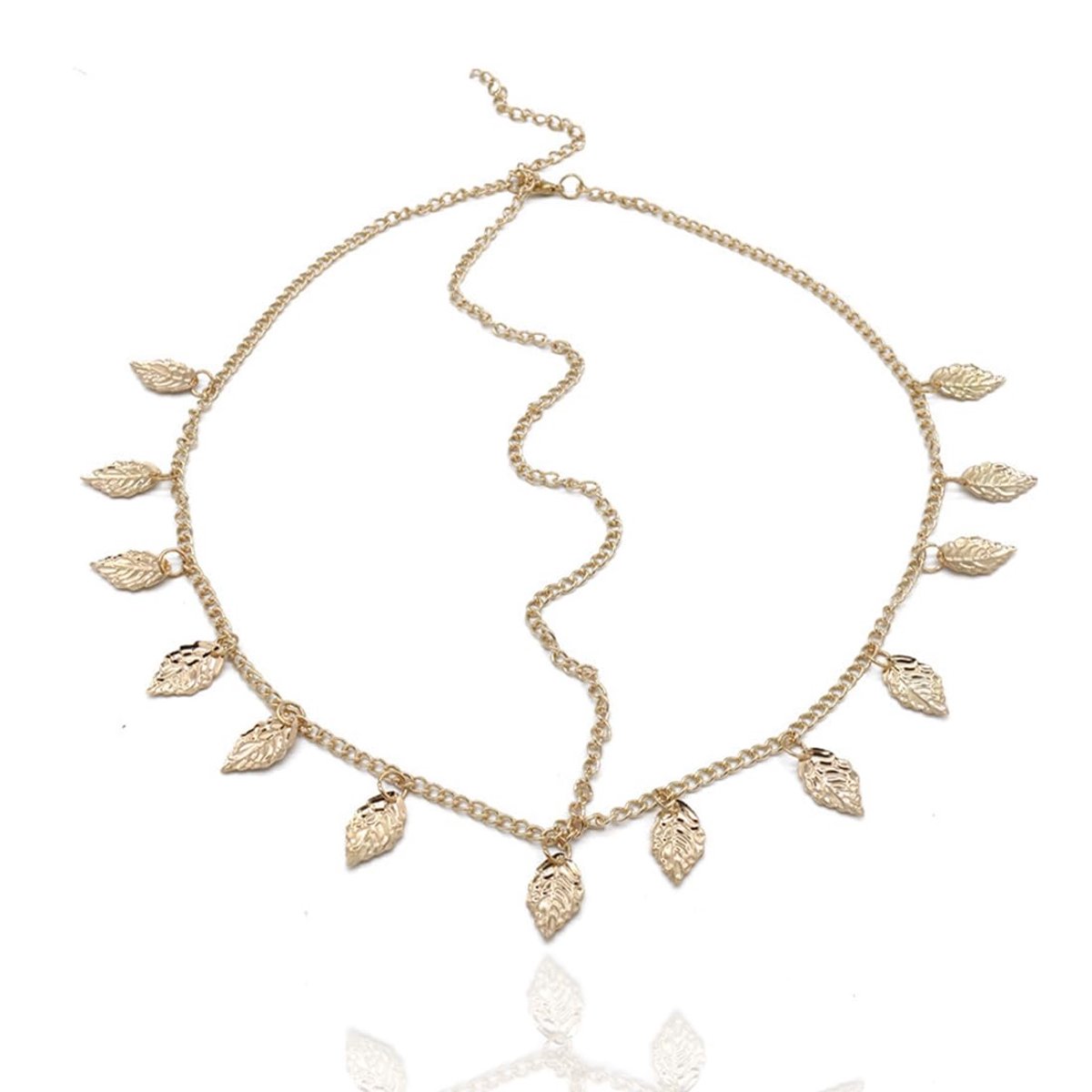 Haarsieraad met gouden bladeren, boho-vintage accessoire voor festivals, bruiloften en speciale gelegenheden, sieraden voor vrouwen en meisjes.