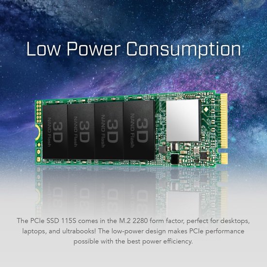 Interne SSD - NVMe Drive - Snelle Data Toegang - 3D NAND Technologie - 250 GB - Zwart — afbeelding 5