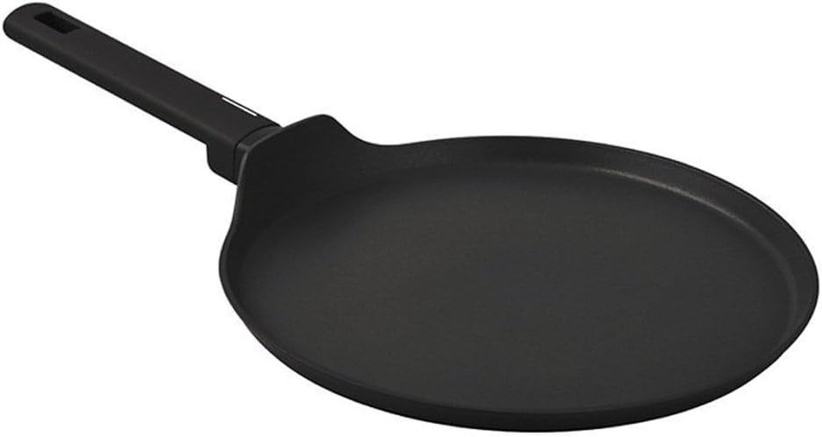 Pannenkoekenpan - Koekenpan Titanium - Pannenkoeken Bakken - Titanium Oppervlak - 28 cm - Mat Zwart