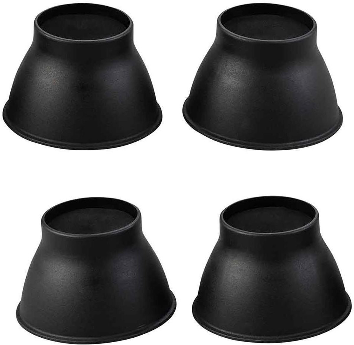 Meubelpoten - Olifant Voeten - Meubels Verhogen - Set van 4 - 9 cm Hoog - Zwart
