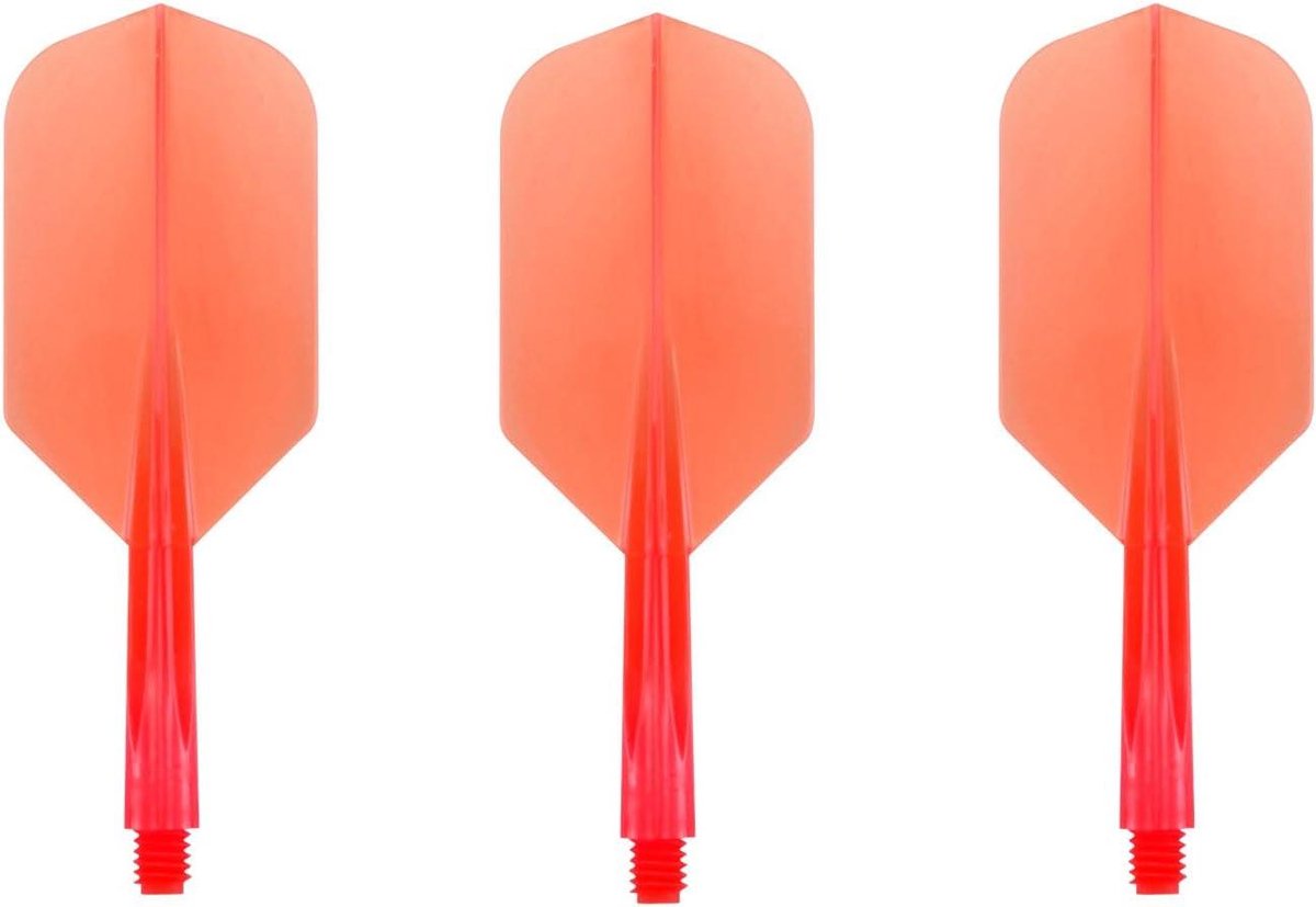 Darten Flights - Dart Accessoires - Precisie Darten - Zonder Vleugels - Slim S - Rood