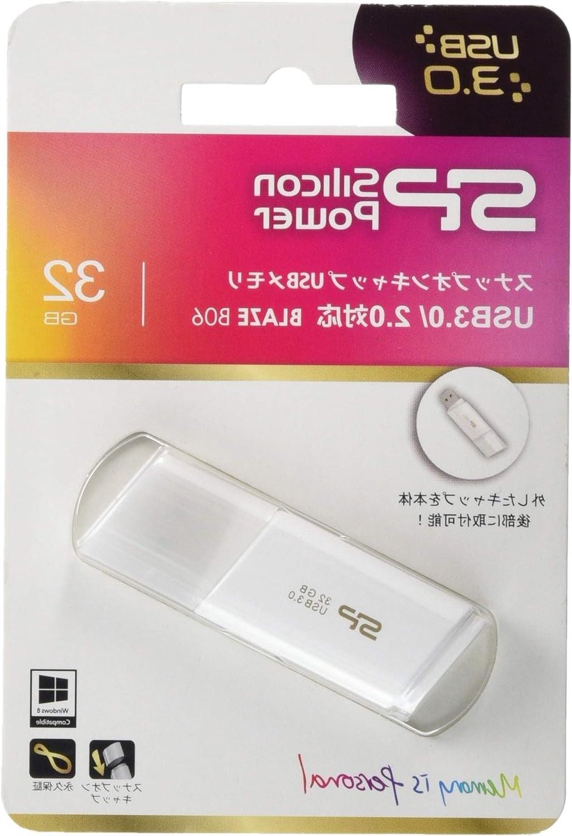 USB Flash Drive - Geheugenstick USB - Bestanden Opslaan - Snap-on Dop Ontwerp - 32 GB - Wit