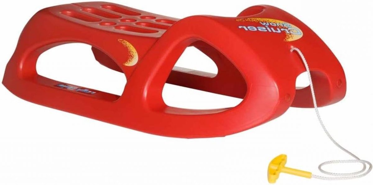 RollySnow Cruiser Slee Slee met zitje Winterpret Stalen rails Uittrekbaar