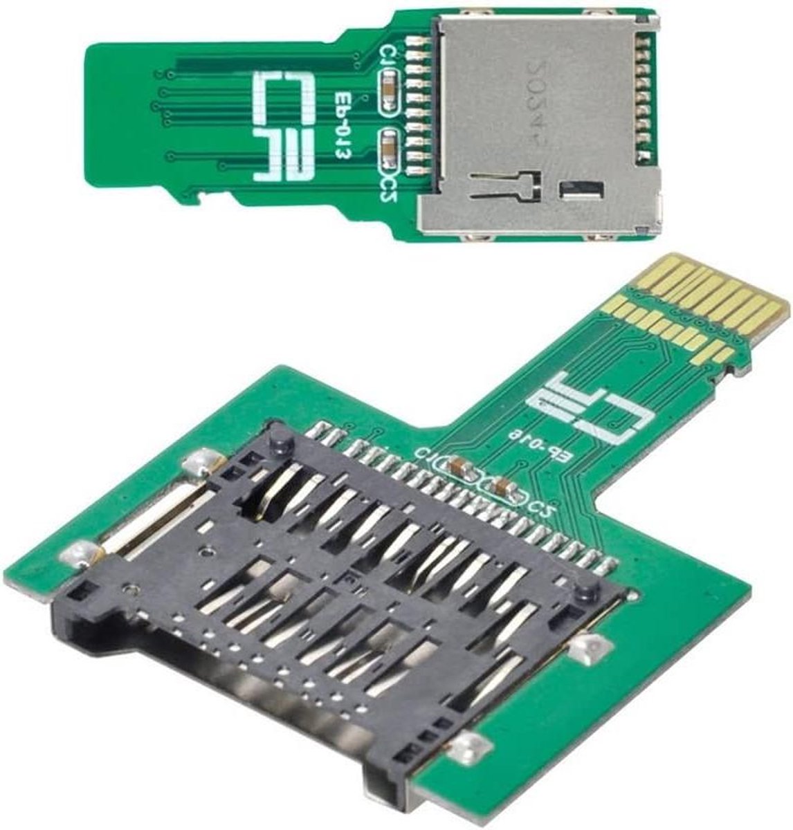 Micro SD SDHC SDXC Adapter - TF Kaart Extender - Data Overzetten - SD 4.0 UHS-II - 2 Stuks - N.v.t.
