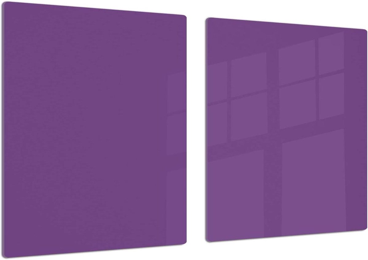 Glazen Snijplank - Kookplaatafdekking Keukenbord - Keukenwerkblad Beschermen - Slagvast Gehard Glas - 80 x 52 cm - Meerdere Designs