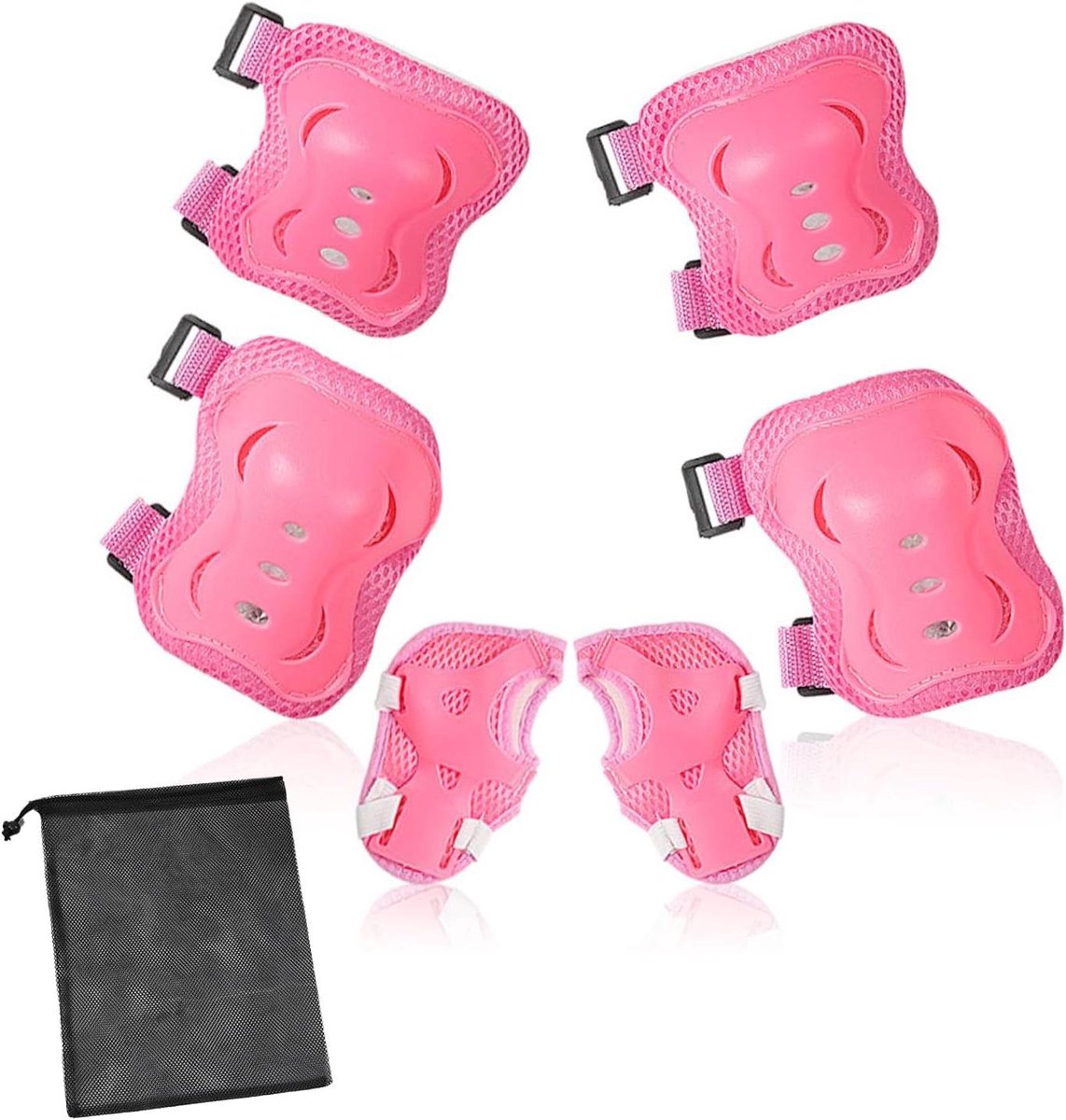 Kinderen Beschermset - Valbescherming Set - Sporten en Spelen - 6 Delige Set - One Size - Roze