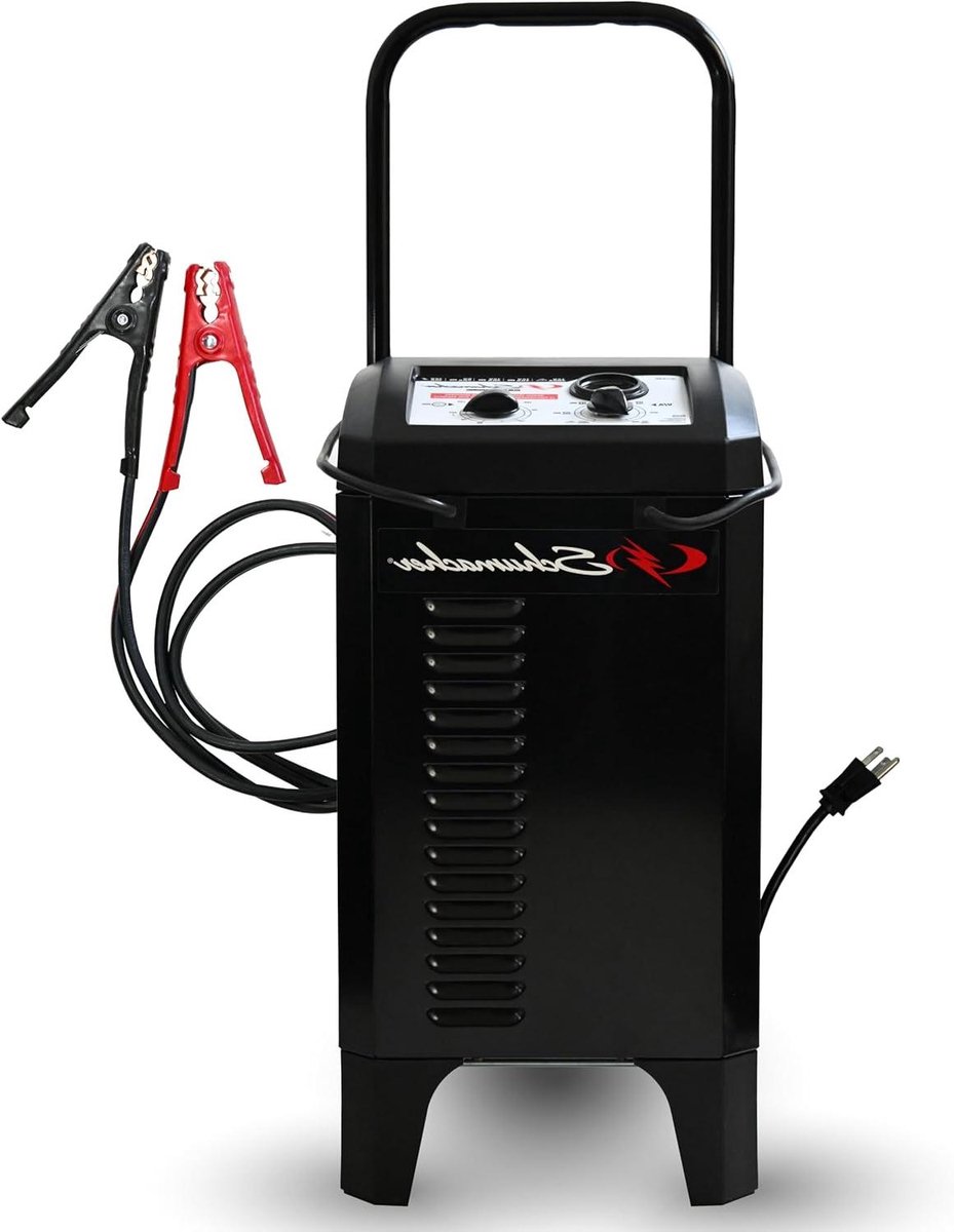 Acculader en Startbooster - Motorstarter Batterijlader - Auto Starten - Handmatige Timer - 200A - Zwart