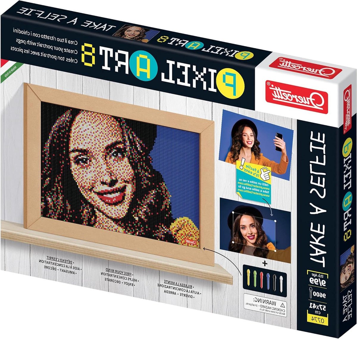 Pixel Art Mozaïek - Foto Mozaïek Kit - Portret Maken - Zelfportret Ontwerp - 9600 Stuks - Multicolor