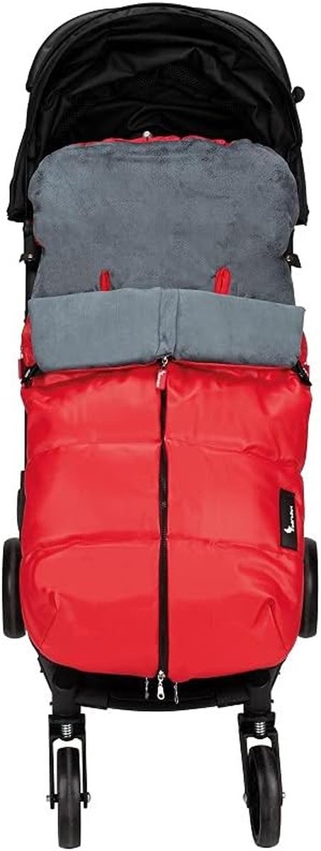 Universele Voetenzak - Kinderwagen Zak - Baby Warm Houden - Waterdichte Kunstleer - 60 x 5079 cm - Rood van Universele — afbeelding 3