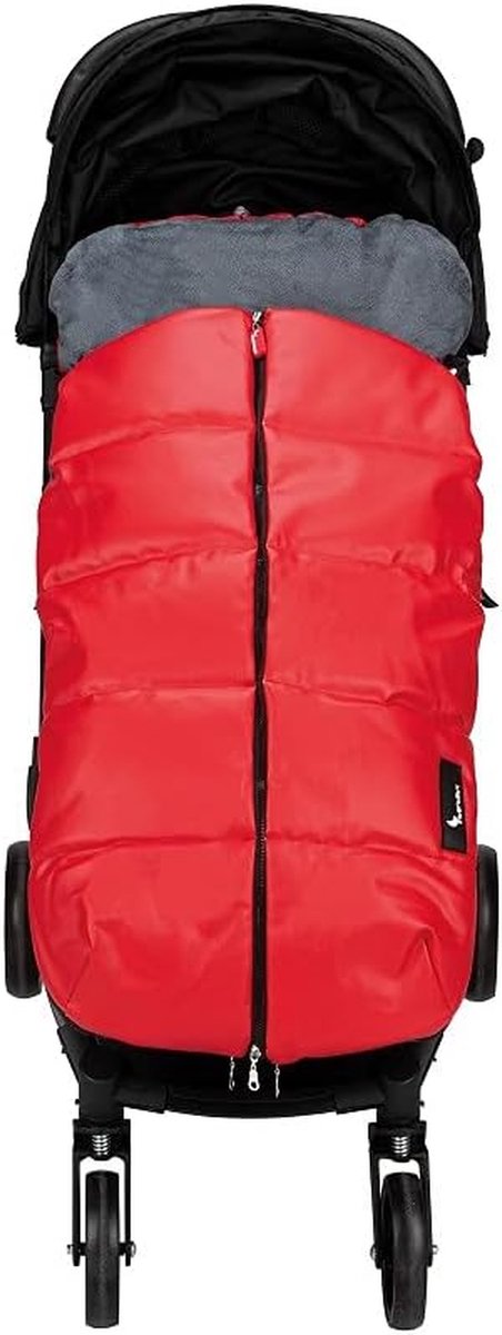 Universele Voetenzak - Kinderwagen Zak - Baby Warm Houden - Waterdichte Kunstleer - 60 x 5079 cm - Rood van Universele — afbeelding 2