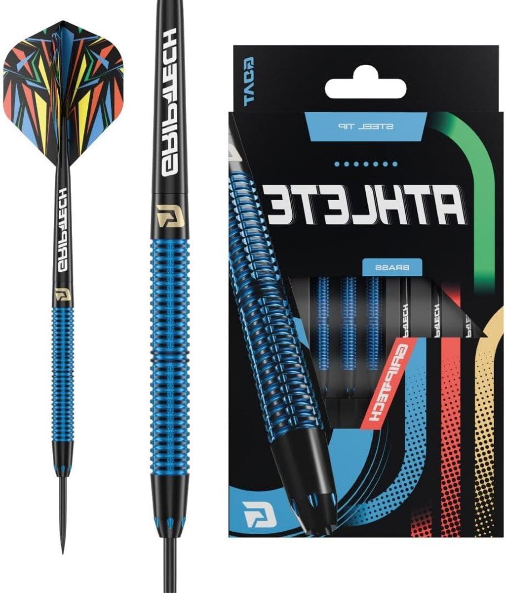 Stalen Darts - Dartpijlen Set - Precisie Werpen - Messing Barrel - 12 Gram - Blauw