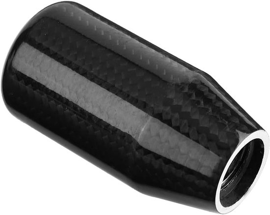 Schakelknop Auto - Versnellingspook - Handmatige Versnellingsbak - Koolstofvezel Materiaal - 8-12mm Schroeven - Zwart — afbeelding 2