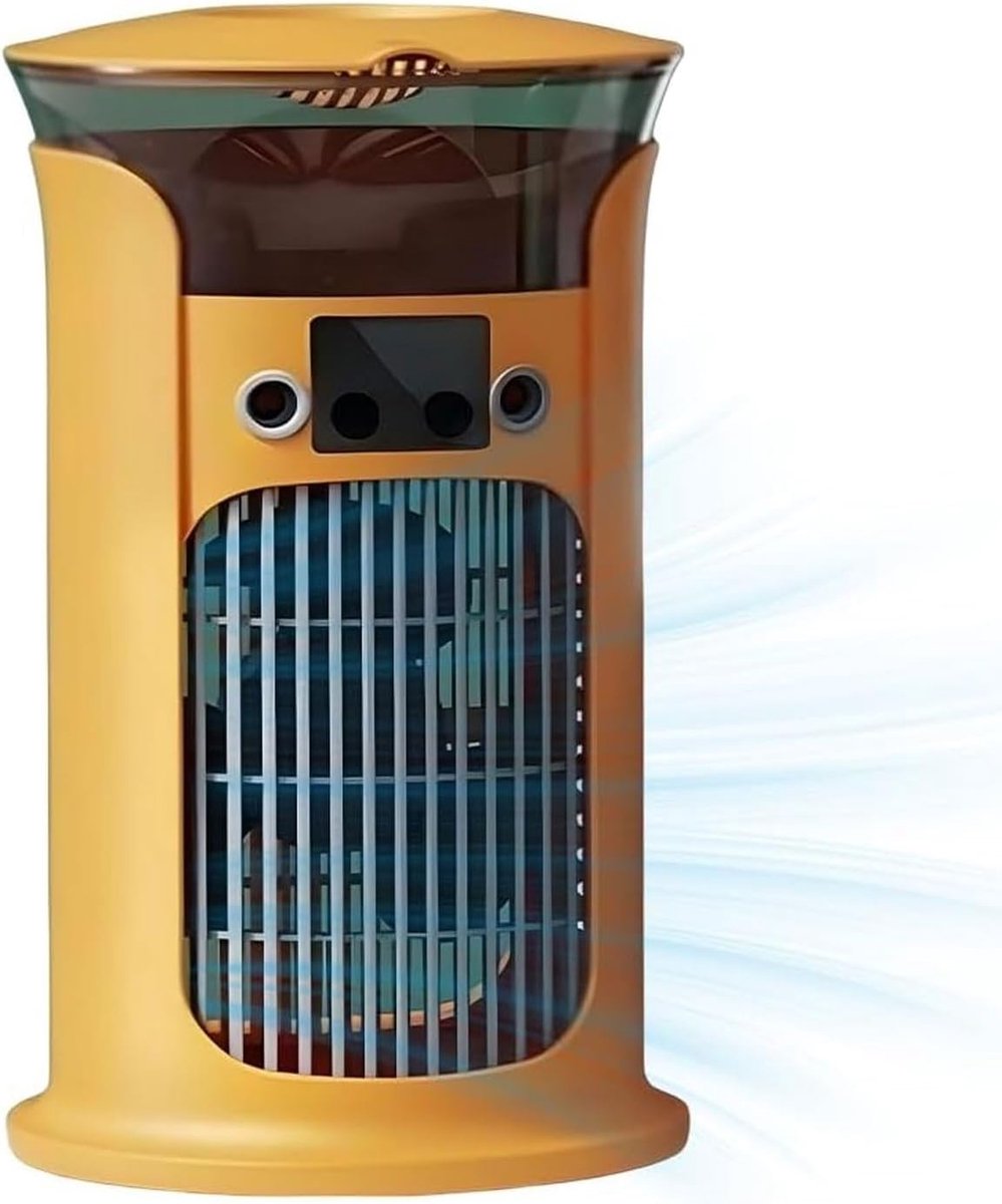 Draagbare Mini Verdampende Luchtkoeler Torenventilator - Persoonlijke Bureaunebel Koelventilator met Watertank - 3 Snelheden Stille Kleine Verticale Airco Ventilator voor Slaapkamer Kantoor Camping Zomer Verkoeling