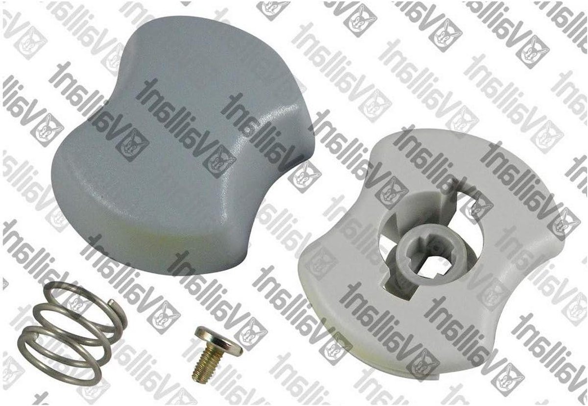 Handvat Gasventiel - Onderdeel Verwarming - Toestel Onderhoud - Gasaansluiting G1/2 - 4x3x3 cm - Zilverkleurig