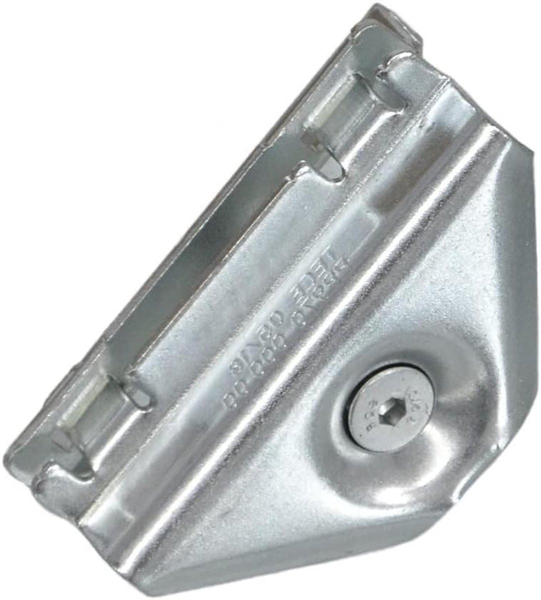 Hoekverbinding Profiel - Profiel Koppeling - Leidingen Verbinden - Krachtige Rechthoekige Verbinding - 4.8 x 4.8 x 27 cm - Staal