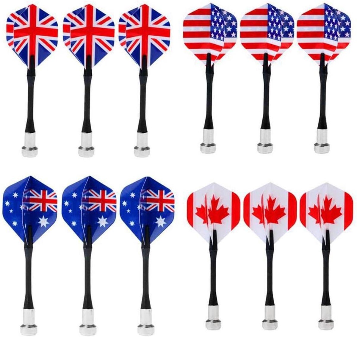 12 Stuks Magnetische Darts zonder Punt - Veilige Vervanging voor Dartbord Spel