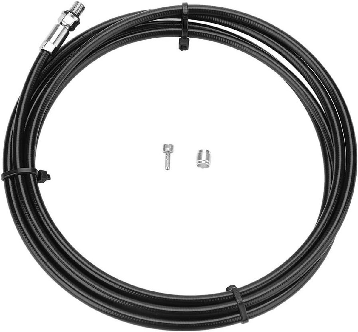 Remkabel Fiets - Hydraulische Leiding Onderdelen - Remmen Verbeteren - Nylon Coating - 2 meter - Zwart
