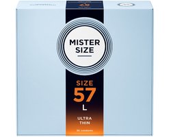 MISTER SIZE 57 Ultra Dunne L condooms 36 stuks (verkrijgbaar in 7 maten)