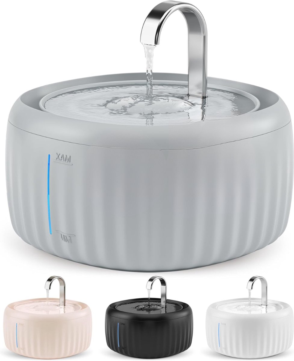 Drinkfontein Kat - Kattenfontein - Drinkbak Hond - Waterdispenser - Grijs