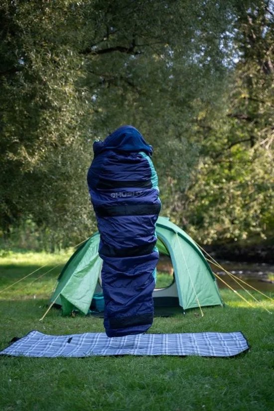 Husky mummyslaapzak Espace Blue - Mint -5°C - 210 x 85 cm - Blauw van Husky — afbeelding 2
