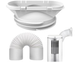 Koppelstuk Mobiele Airco Afvoerslang Met Airco slang 200Cm - Voor Ø13-15cm Afvoerslang Airco Slang - Airco Slang Koppeling - Airconditioning Slangkoppelin - Interface Afvoerslang - Universele Afvoerslangadapter Voor Ventilatie En Koelsystemen