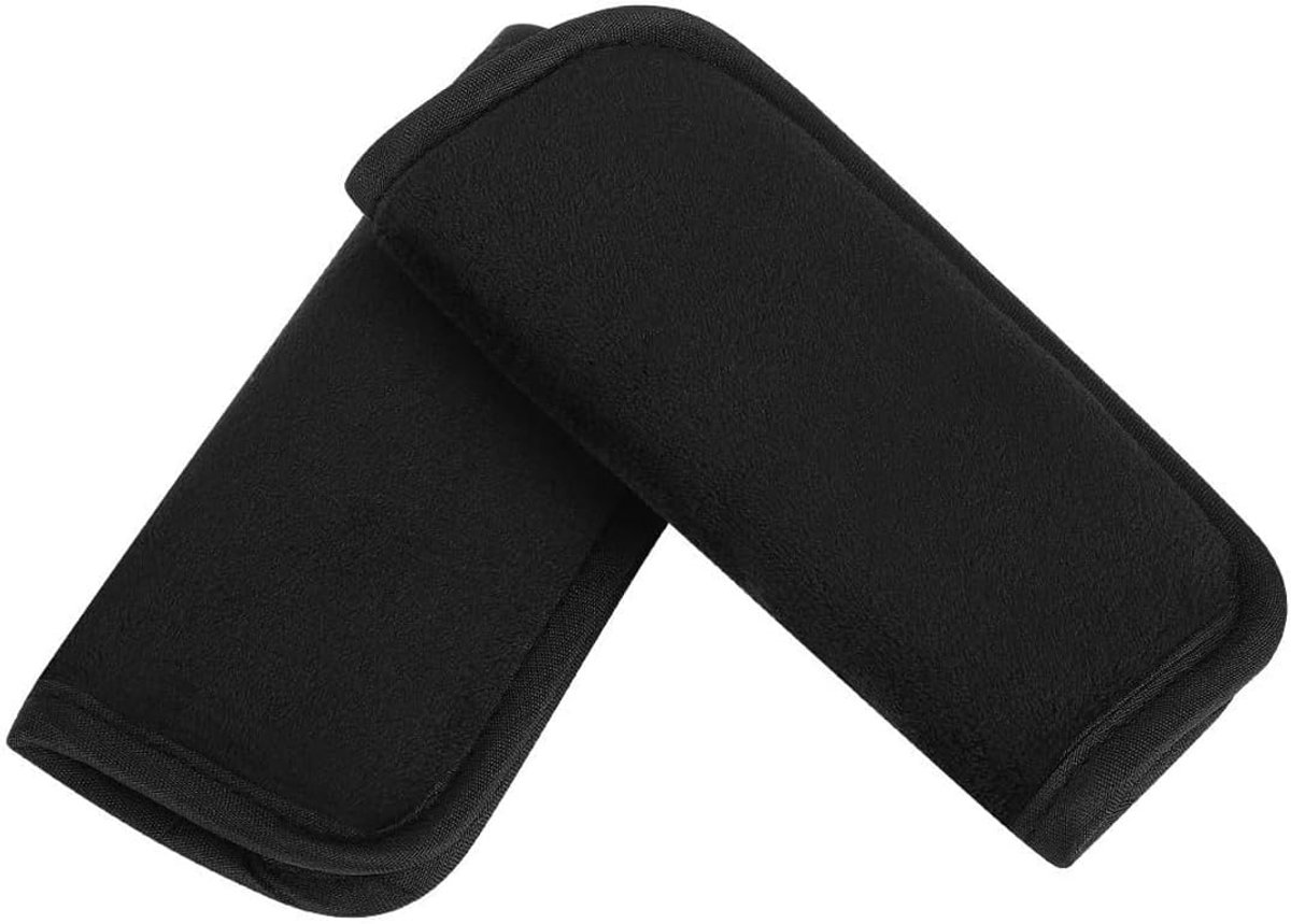 Autogordelhoes, veiligheidsgordelbescherming, gordelkussen voor veiligheidsgordel, ideaal als hoofdkussen, 2 stuks, Zilver, M