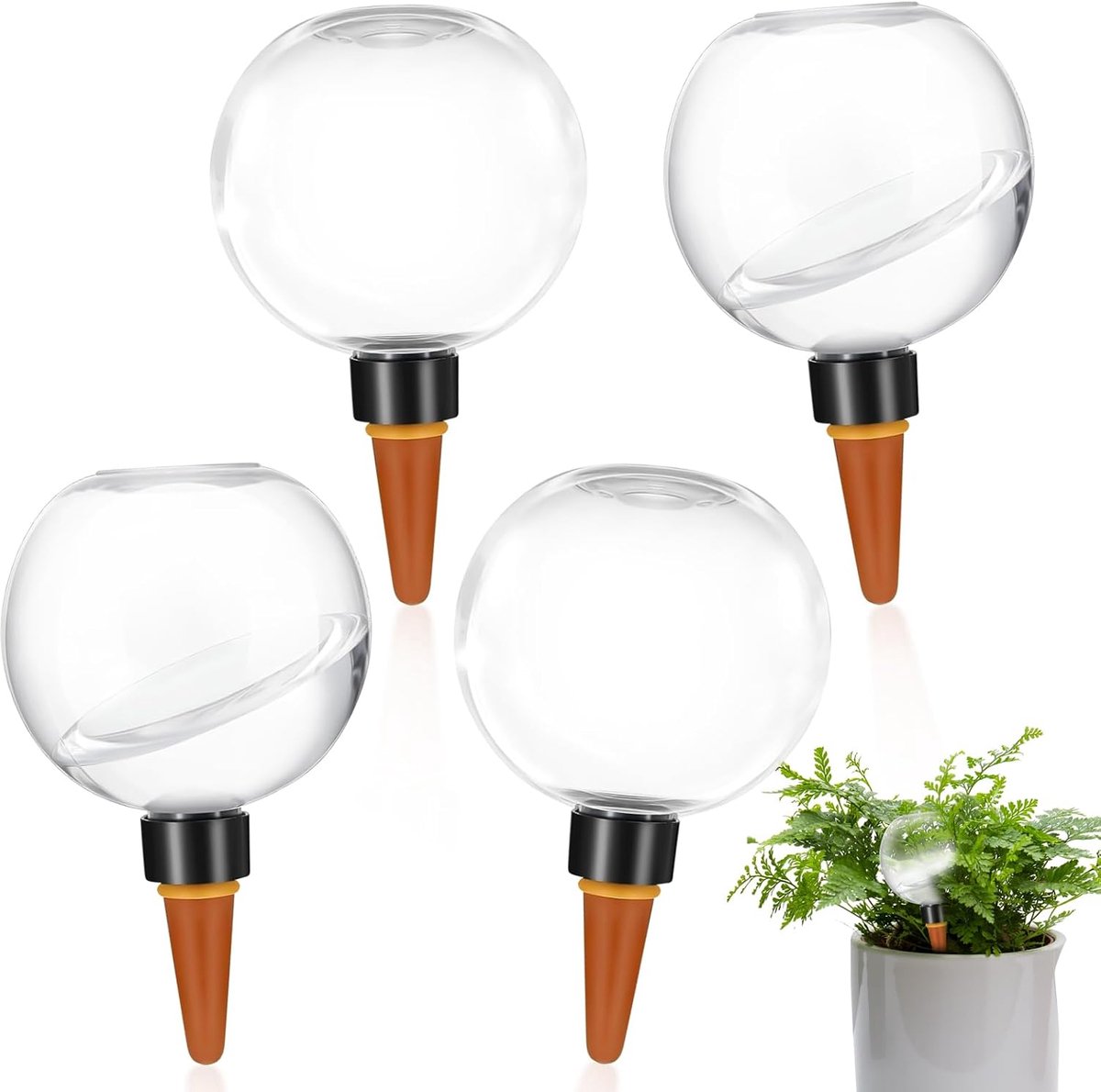 4 stuks irrigatieballen voor planten, 500 ml, automatische plantenbewateringsapparaten