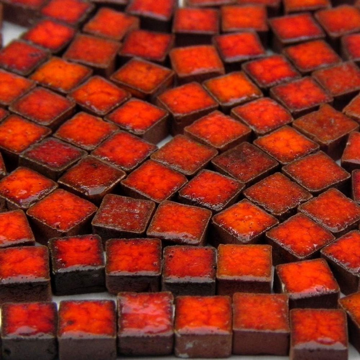 Mini 5mm keramiek, 500 stuks, rood-oranje, RO02