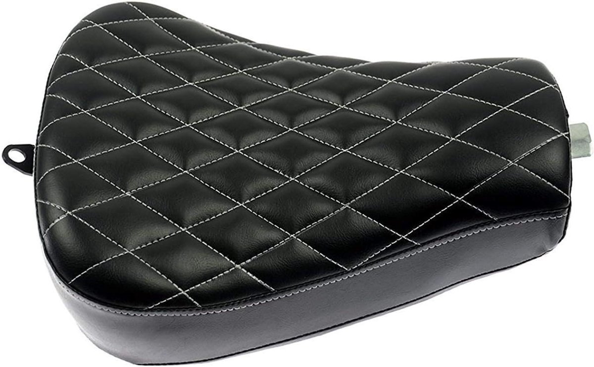 Motorzadel - Solo zitkussen - Comfortabel rijden - Laag profiel ontwerp - 38.9 cm - Zwart