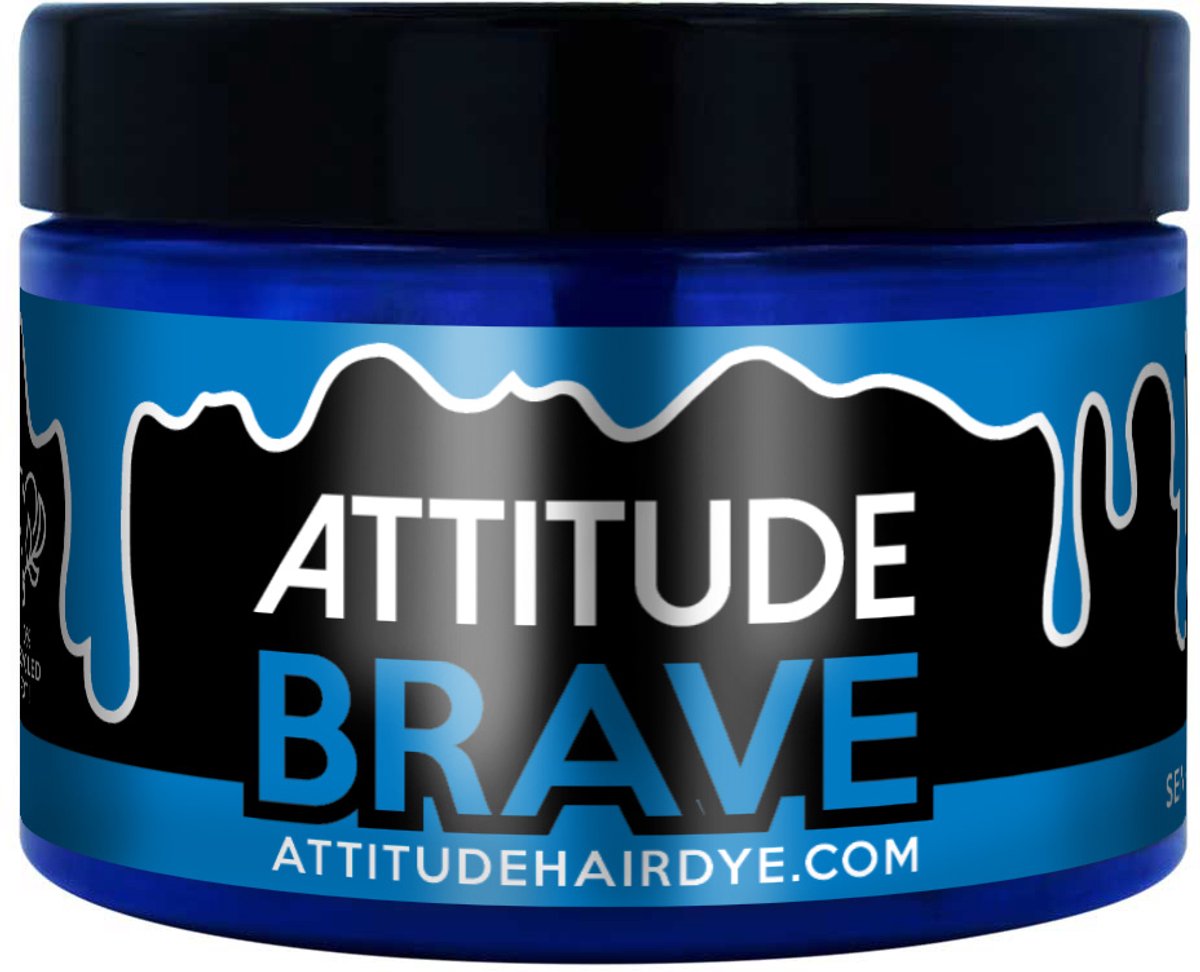 Attitude Hair Dye - Brave Semi permanent hair dye - Blauw