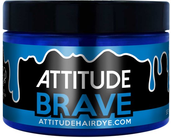 Pot Attitude Brave semi-permanente haarverf in de kleur blauw.