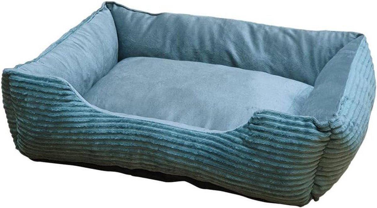 Hondenbed Vierkant - Comfort Ligplek - Ontspannen Rusten - Anti-slip Bodem - 80 x 70 cm - Donkergrijs