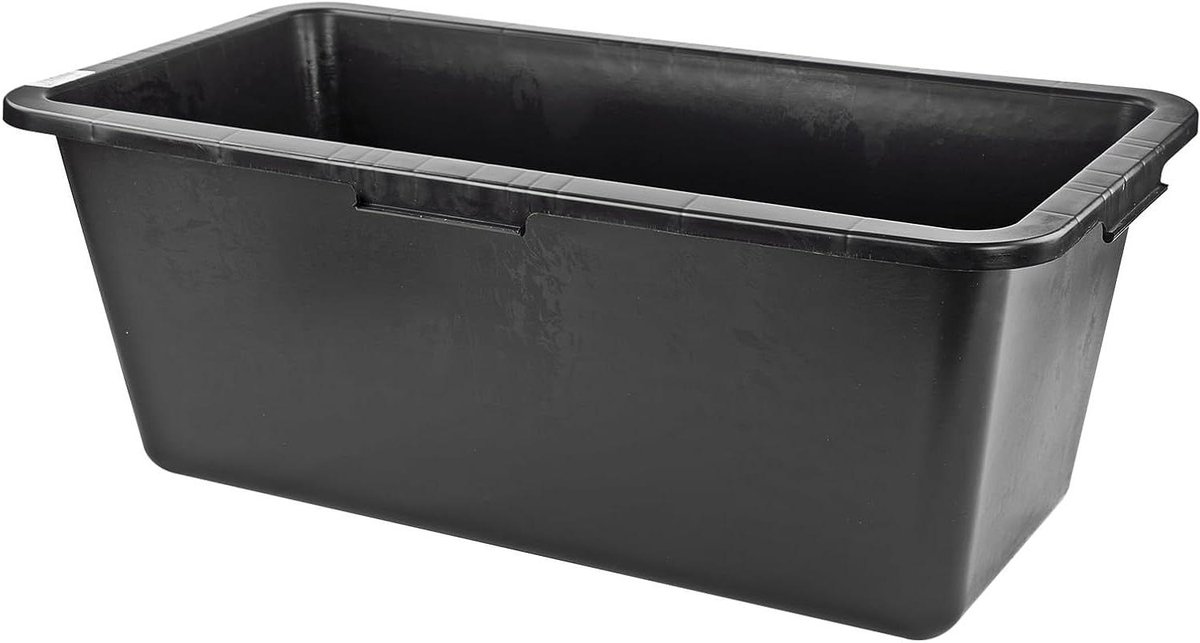 Mortelbak - Werfbak Opbergbak - Diverse Werkzaamheden - Taai Elastisch Kunststof - 65 Liter - Grijs