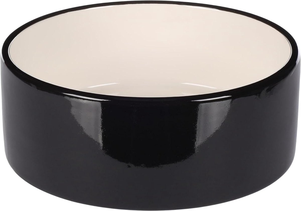 Voerbak Waterbak - Hondenbak Keramiek - Huisdier Verzorging - Duurzaam Materiaal - 900 ml - Zwart