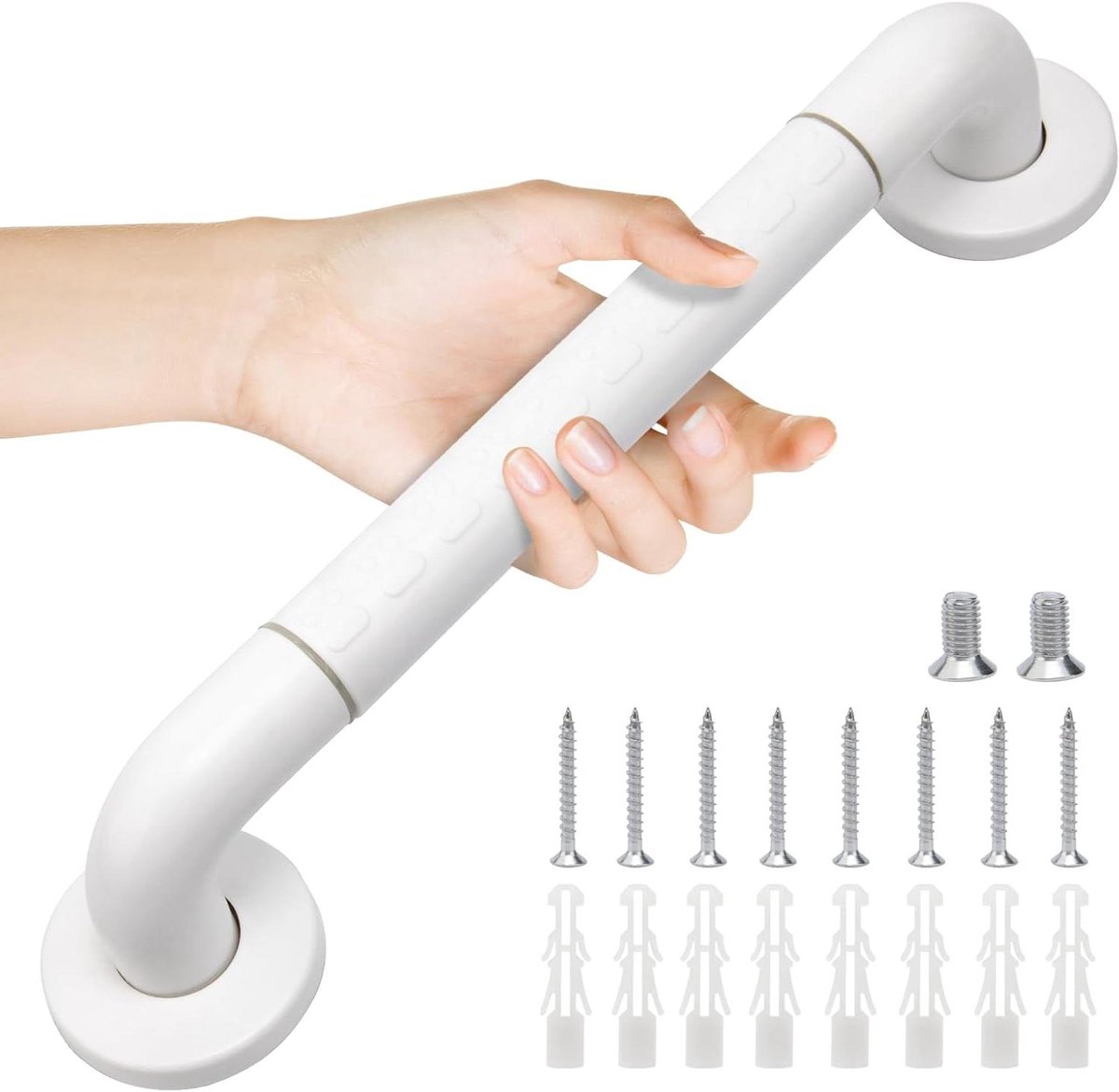 Badkamer Handgreep - Veiligheidsbeugel - Veiligheid Thuis - Antislip Grip - 40cm - Zilver