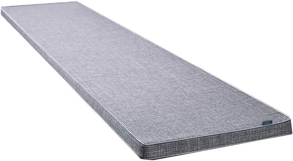 zitkussen, effen kleur moderne rechthoek dik antislip zacht bankkussen geschikt tuinbank kussen zitkussen bankkussen bankkussen kussen 5cm 8cm dik verschillende maten - grijs 200 × 40 × 5 cm (79 × 15 × 2 in)