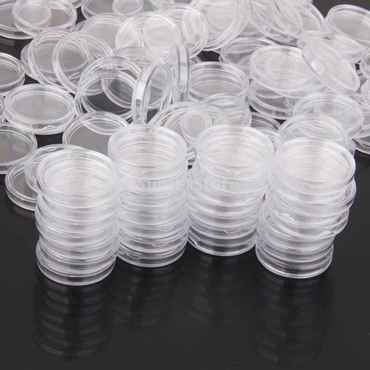 Dailygoody - Muntenhouder - 100 stuks - Duurzame opslag - 21mm
