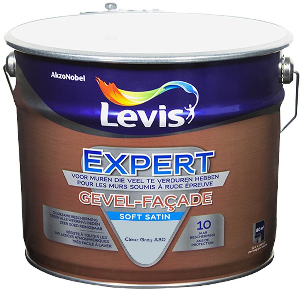 Levis - Expert Gevel Mix - Clear Grey A30 - Mengverf - 10 L