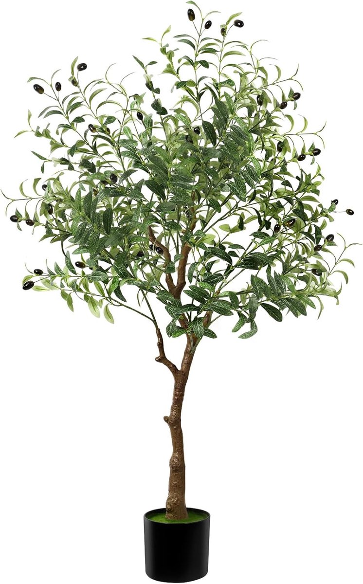 Kunstmatige olijfboom 120 cm - Stijlvolle decoratie voor binnen en buiten