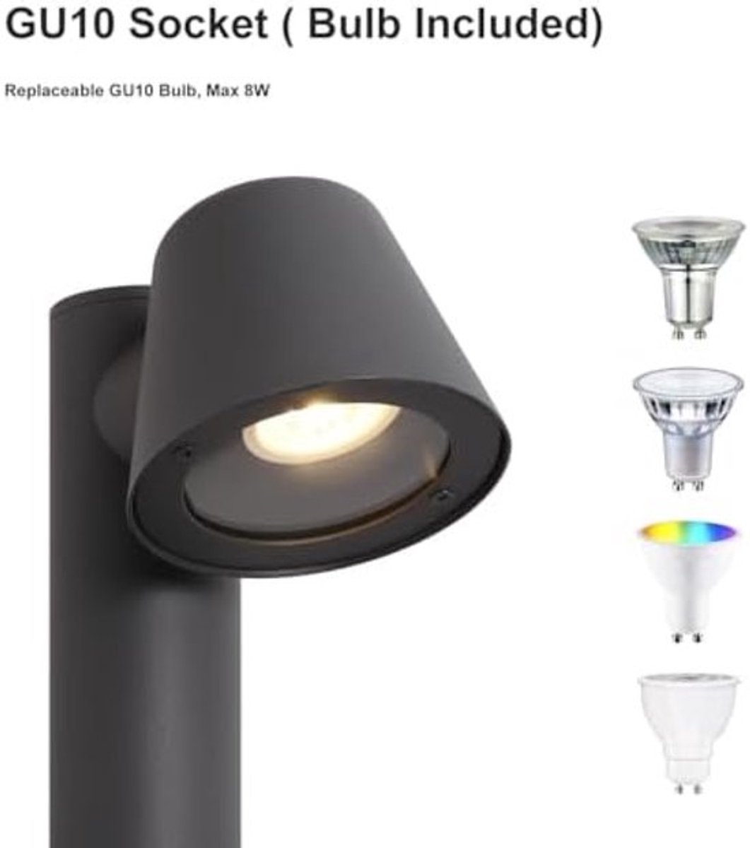 Tuinlamp staand – Padverlichting – Buitenlamp paal – Tuinverlichting