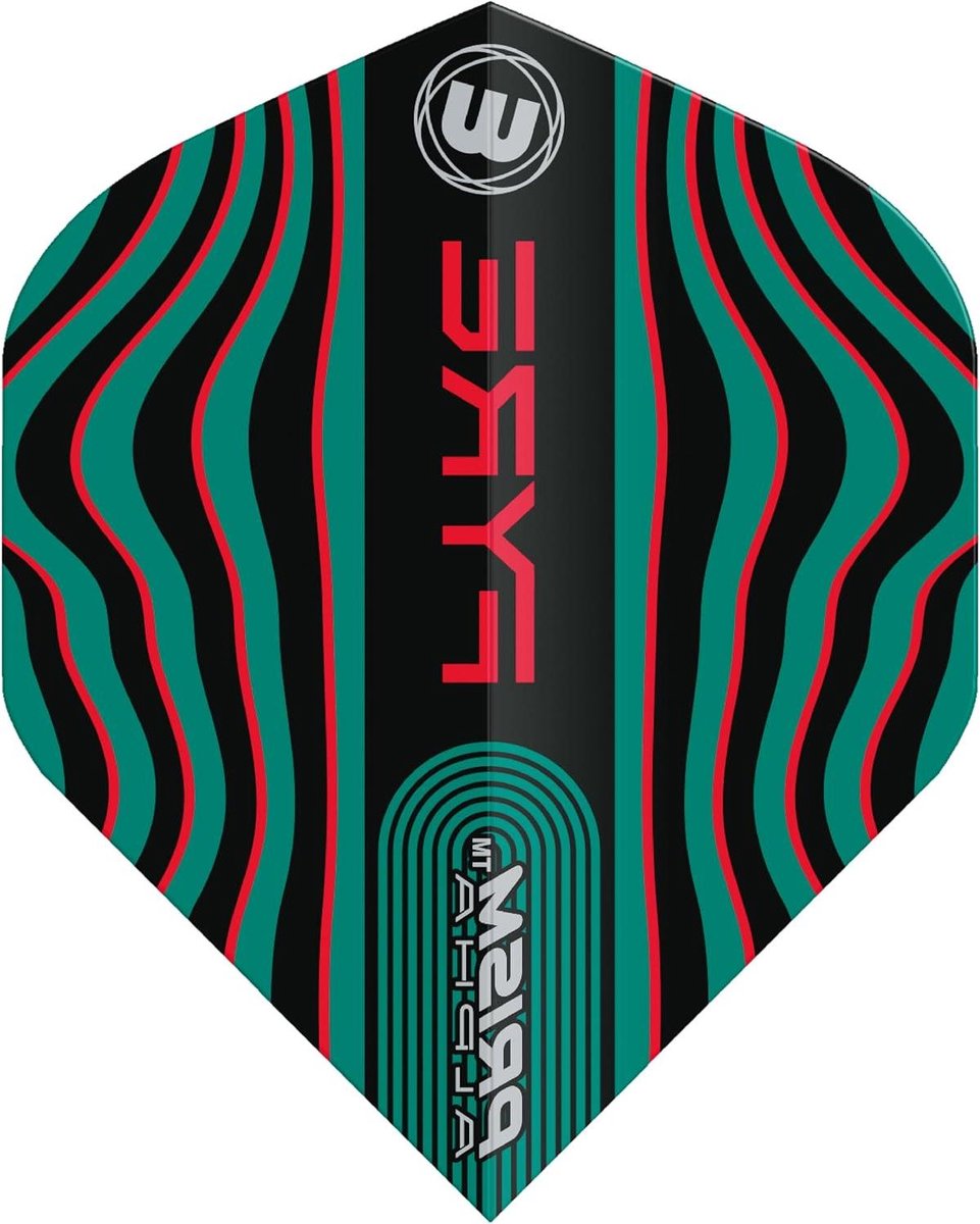 Dart Flights - Vleugels Set - Darts Spelen - Extra Dikke Kern - 3 Stuks - Zwart Turquoise