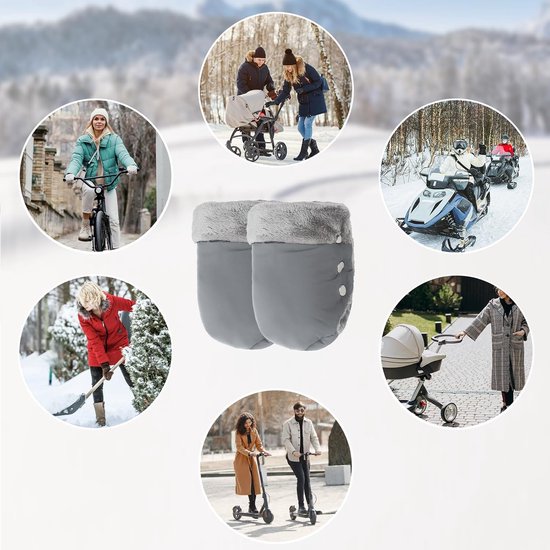 Warme Wandelwagen Handschoenen - Waterdicht & Winddicht - Universeel voor Kinderwagen en Buggy — afbeelding 2