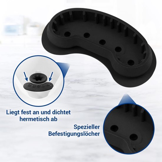 Motorafdichting Deksel - Koppelingsdeksel Pinnen - Keukenmachine Onderhoud - Voorkomt Morsen Vocht - 11 cm - Zwart — afbeelding 2