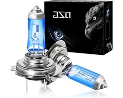 Halogeen Lampen - Autolampen - Verbeterde Zichtbaarheid - Super Helder Wit Licht - H7 12V 55W - Zilver Blauw