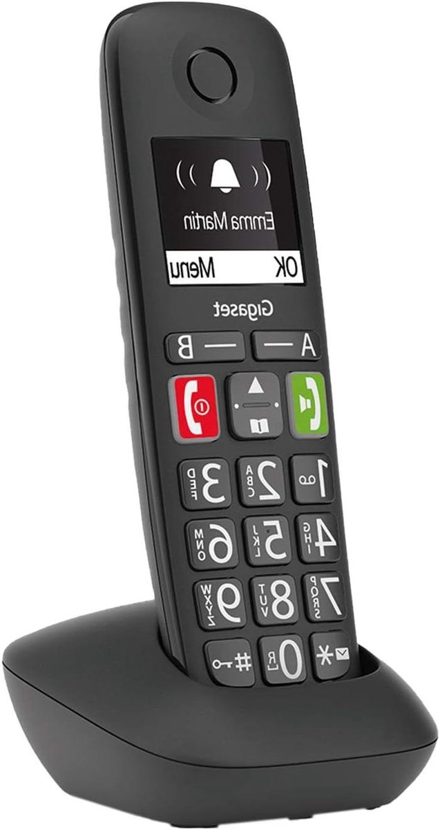 Vaste Telefoon - Kantoortoestel - Thuis Bellen - Groot Display - 11.5 x 6.8 cm - Zwart
