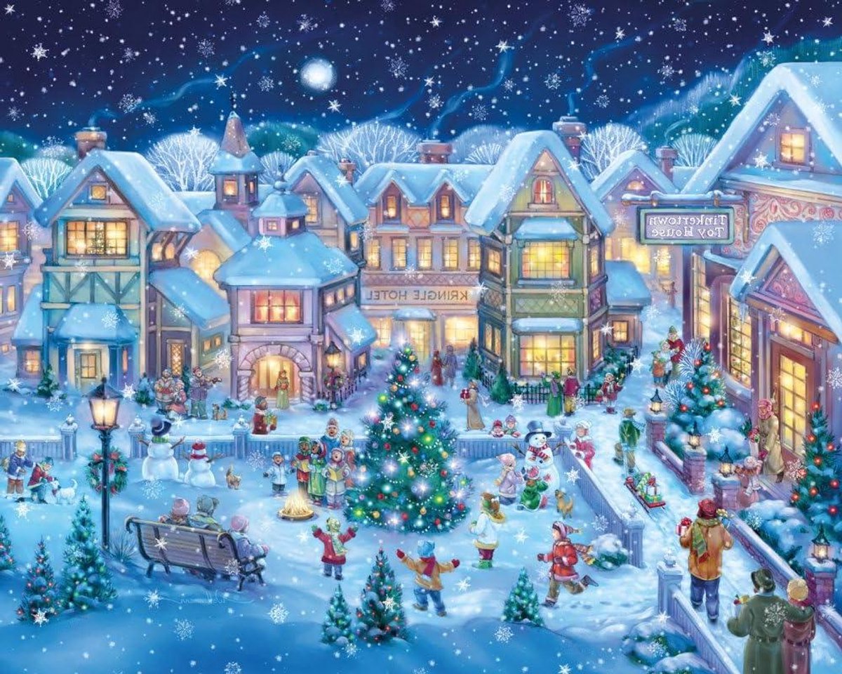 Vakantiedorp Puzzel - Legpuzzel 1000 - Ontspannen Tijdverdrijf - Precisie Gesneden Stukken - 76 x 61 cm - Kleurrijk