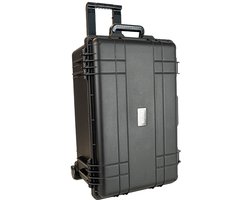 Universele Hardcase Koffer met Plukschuim - 62,5 x 42 x 34 cm - Opbergkoffer - Zwart - 625 Trolley