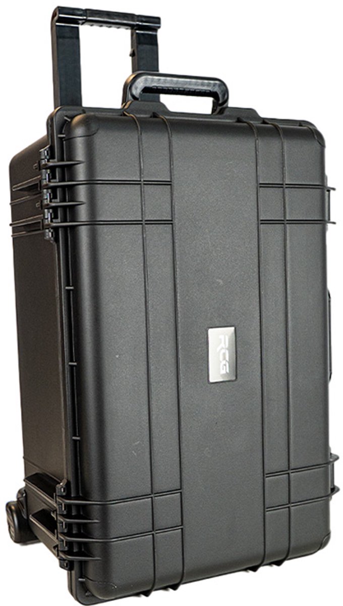 Universele Hardcase Koffer met Plukschuim - 62,5 x 42 x 34 cm - Opbergkoffer - Zwart - 625 Trolley