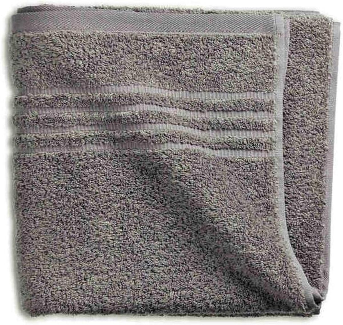 Handdoek Leonora - Badstof doek - Badkamer textiel - Zachte stof - 100 x 50 cm - Grijs